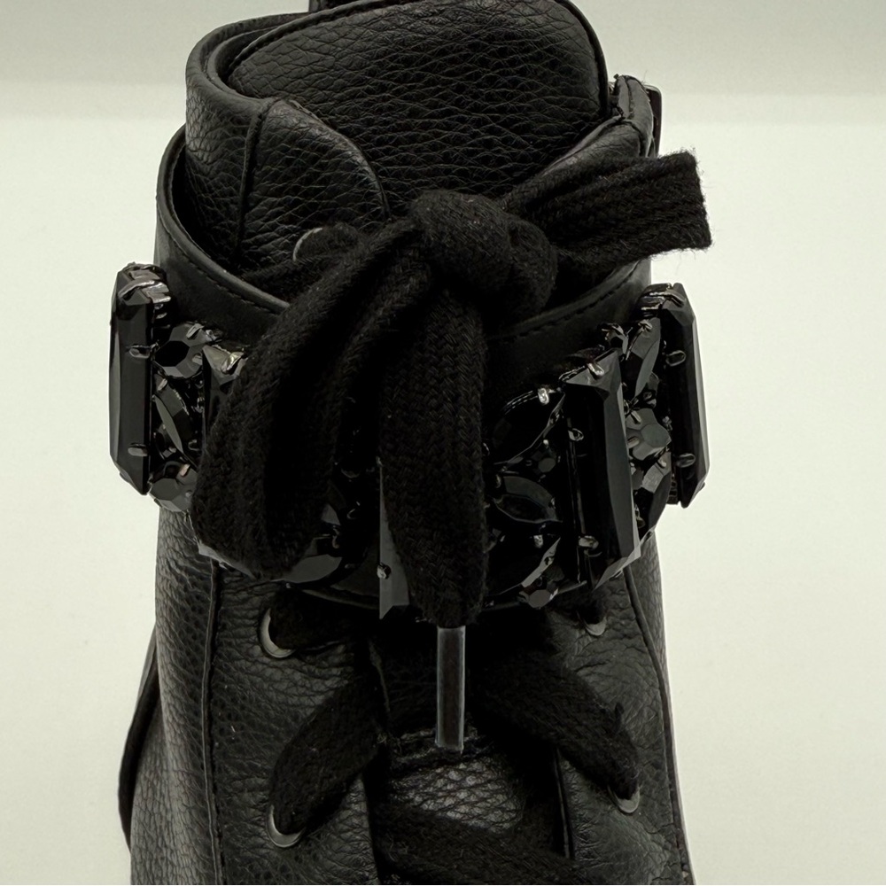 Karl Lagerfeld Paris Women's Jeren Buckled High-Top Sneakers Size 6.5 - Picture 9 of 16